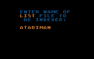 Microsoft BASIC Cross-Reference Utility atari screenshot
