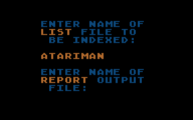 Microsoft BASIC Cross-Reference Utility atari screenshot