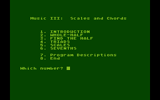 Music III - Scales and Chords atari screenshot
