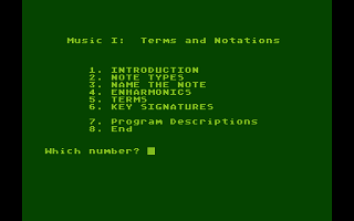 Music I - Terms and Notations atari screenshot