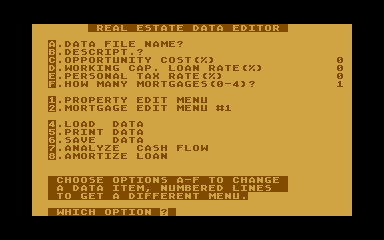 Real Estate Cash Flow Analysis atari screenshot