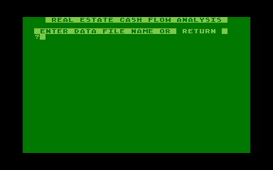 Real Estate Cash Flow Analysis atari screenshot