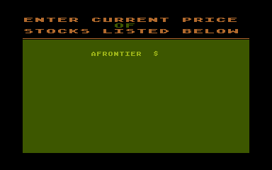 Stock Management atari screenshot