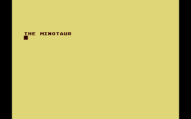 Minotaur atari screenshot