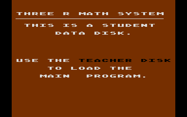 Three R Math Classroom Kit atari screenshot