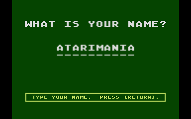 Three R Math Home System atari screenshot