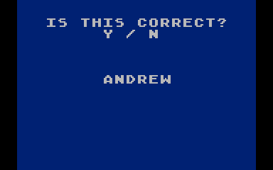 Three R Math System atari screenshot