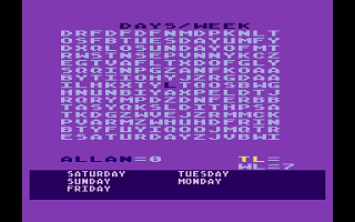Word Search Generator atari screenshot