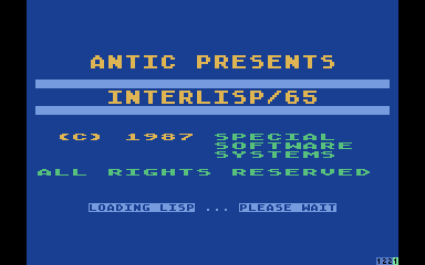 InterLISP/65 — screenshot 1