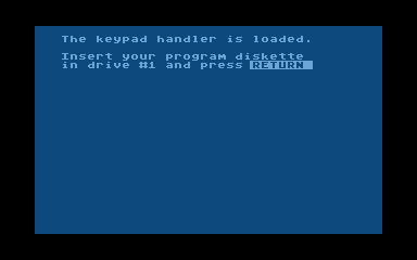 Atari CX85 Numerical Keypad Handler Diskette (The) — screenshot 1