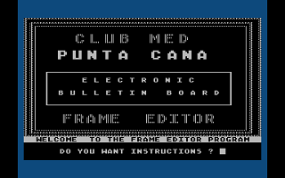 Atari Club Med Bulletin Board Editor — screenshot 1