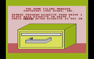 Home Filing Manager (The) atari screenshot