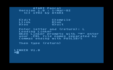 Atari Pascal Language System — screenshot 2