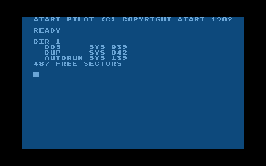 PILOT II atari screenshot