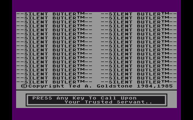 Silent Butler atari screenshot