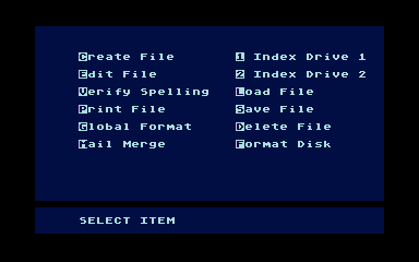 AtariWriter Plus atari screenshot