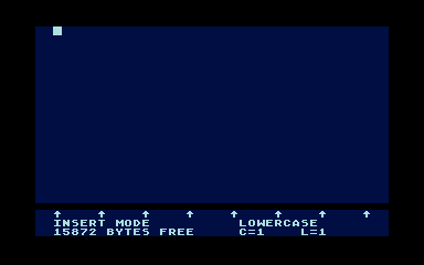 AtariWriter Plus atari screenshot