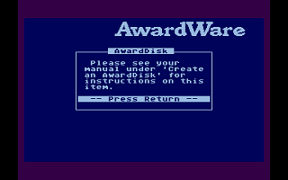 AwardWare atari screenshot