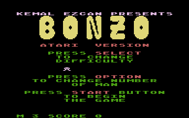 Bonzo atari screenshot