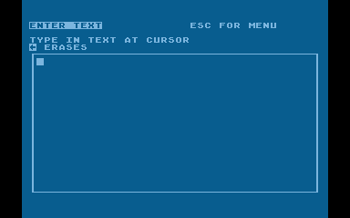 Bank Street Writer atari screenshot