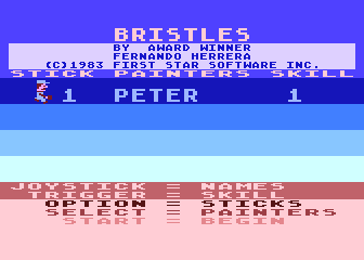 Bristles atari screenshot