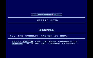 Chemistry Wizard atari screenshot