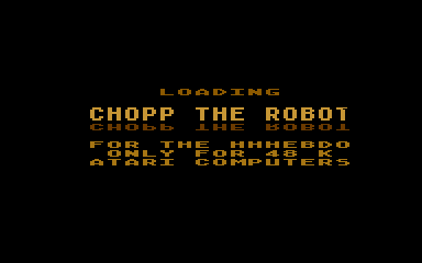 Chopp the Robot atari screenshot