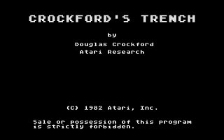 Crockford's Trench atari screenshot