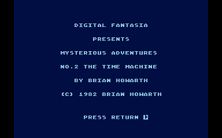 Mysterious Adventure No.  2 - The Time Machine