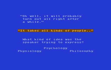 Philosophy atari screenshot