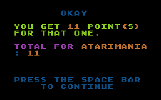 Scrambled Letters / Flash Spelling atari screenshot