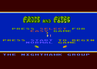 Frogs and Flies atari screenshot