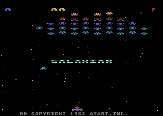 Galaxian atari screenshot