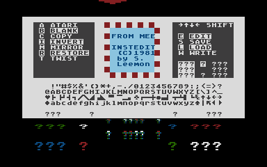 InstEdit atari screenshot