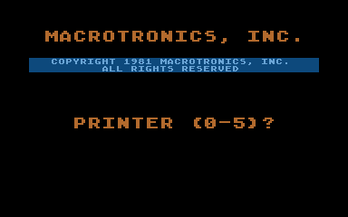 Macrotronics Parallel Print Interface Software atari screenshot