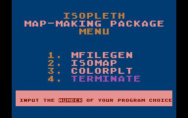 Isopleth Map-Making Package — screenshot 1