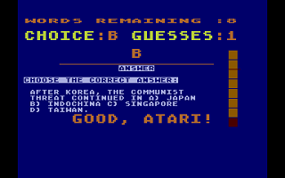 A+ US History atari screenshot