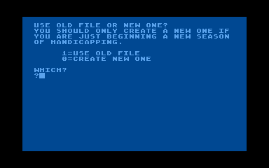 NFL Handicapper atari screenshot