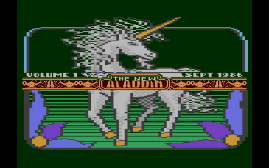 New Aladdin Volume 1.1 September 1986 (The) atari screenshot