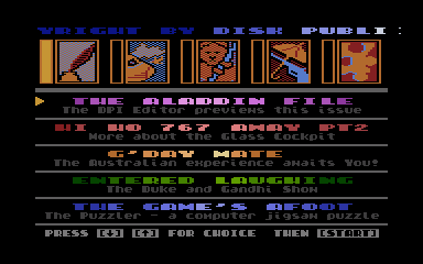 New Aladdin Volume 1.1 September 1986 (The) atari screenshot