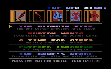 New Aladdin Volume 1.3 December 1986 (The) atari screenshot