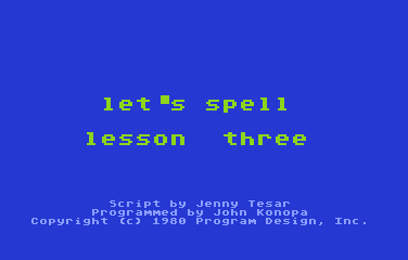 Let's Spell