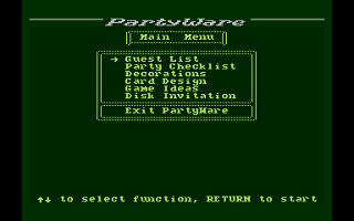 PartyWare atari screenshot