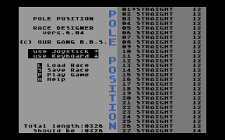 Pole Position Race Designer atari screenshot