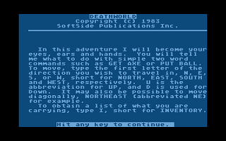 Death World atari screenshot