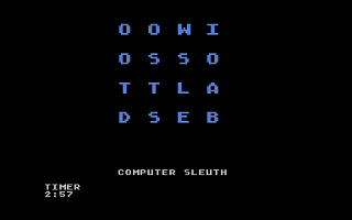 Sleuth atari screenshot