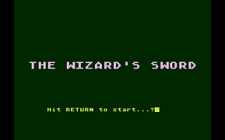 Wizard's Sword atari screenshot