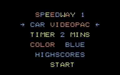Speedway One atari screenshot
