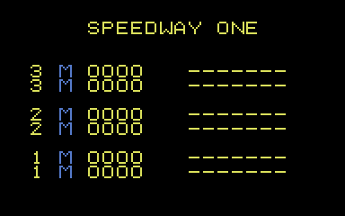 Speedway One atari screenshot