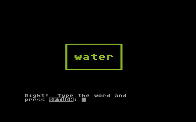 Spelling Bee atari screenshot